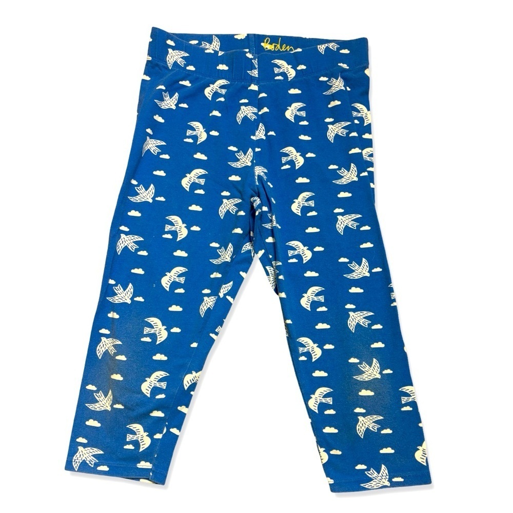 MINI BODEN Blue Bird Capri Leggings